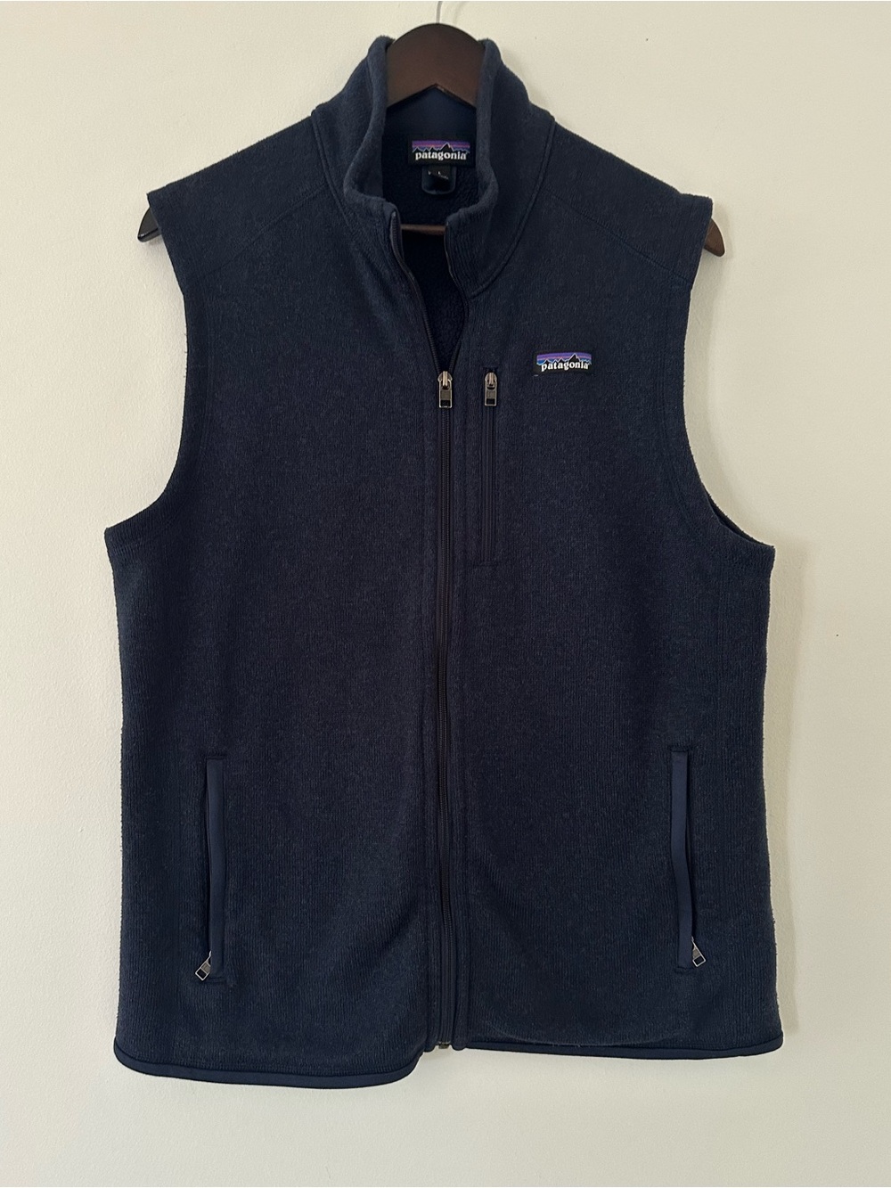 Patagonia  Men's Better Sweater Vest Navy  Full‑Zip Fleece Vest size L